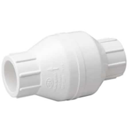 B & K B & K Industries 101-606 1.25 in. Check Valve Pvc solvent 6446132